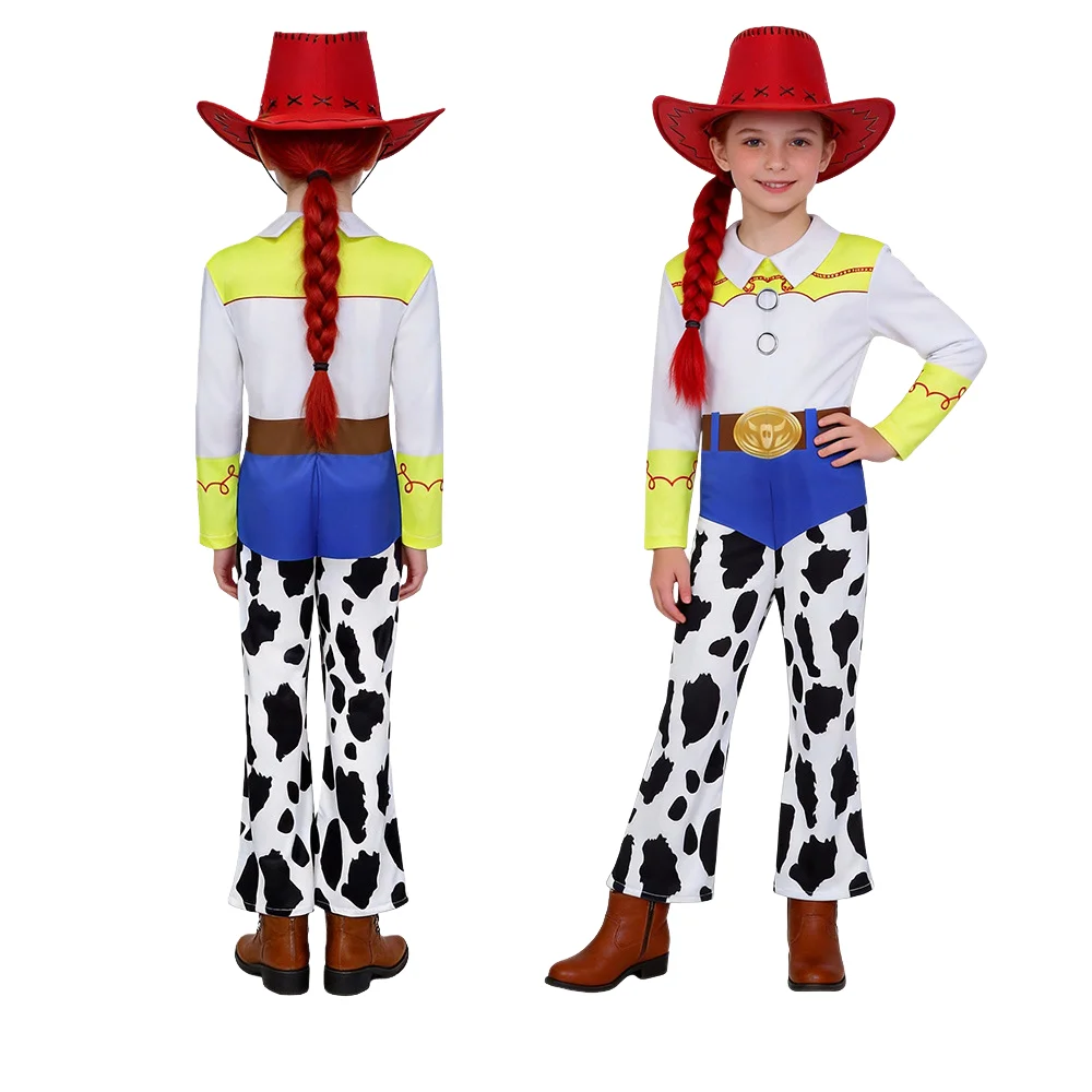 

Jessie Costume for Women Girl Cartoon Movie Story Cowboy Doll Cosplay Jumpsuits Carnival Stage Performance Fancy Clothes Set