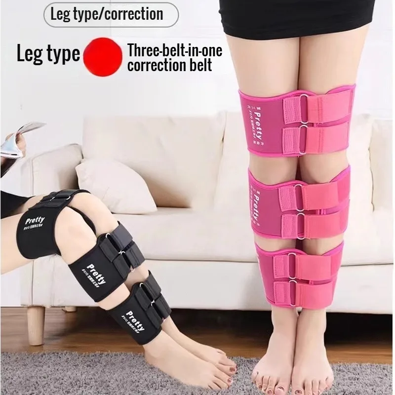 Adjustable 3Pcs Set Effective O/X Type Correction Band Belt Leg Knee Valgum Straightening Posture Corrector Beauty Leg Strap