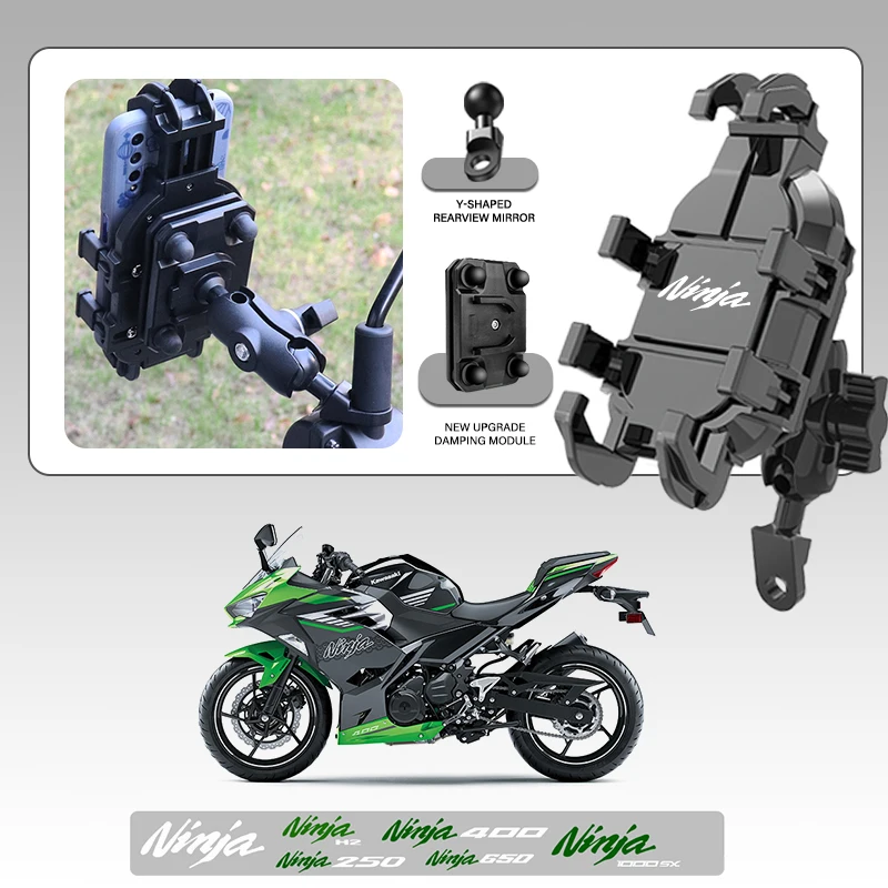 

Высококачественный держатель для мобильного телефона, GPS-подставка, кронштейн, аксессуары для мотоциклов для Kawasaki NINJA1000SX 250 400 650 H2, аксессуары