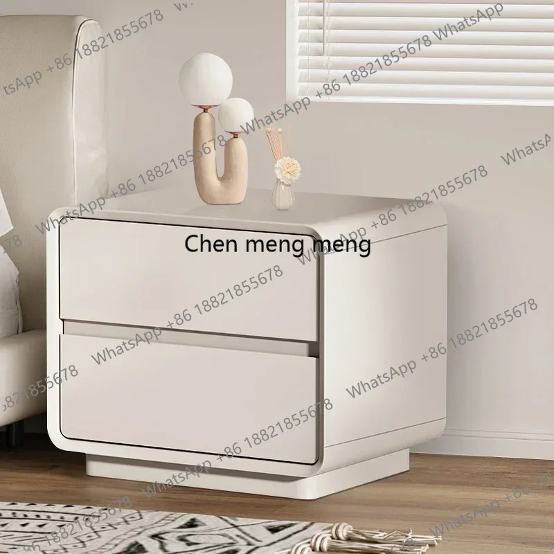 

Storage Small Bedside Cupboard Modern Minimalist White Hotel Nightstands Luxury Wood Apartment Mesa De Noche Bedroom Furniture
