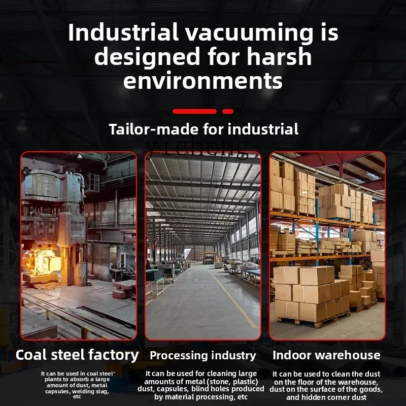 C6.17 Industrial Vacuum Cleaner Factory Workshop Dust Large Suction High Power Vacuum Cleaner Dry and Wet Lithium Battery