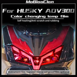 For SYM HUSKY ADV 300 HUSKY ADV300Transparent Protective Film  Motorcycle Accessories Headlight Taillight Speedometer Stickers