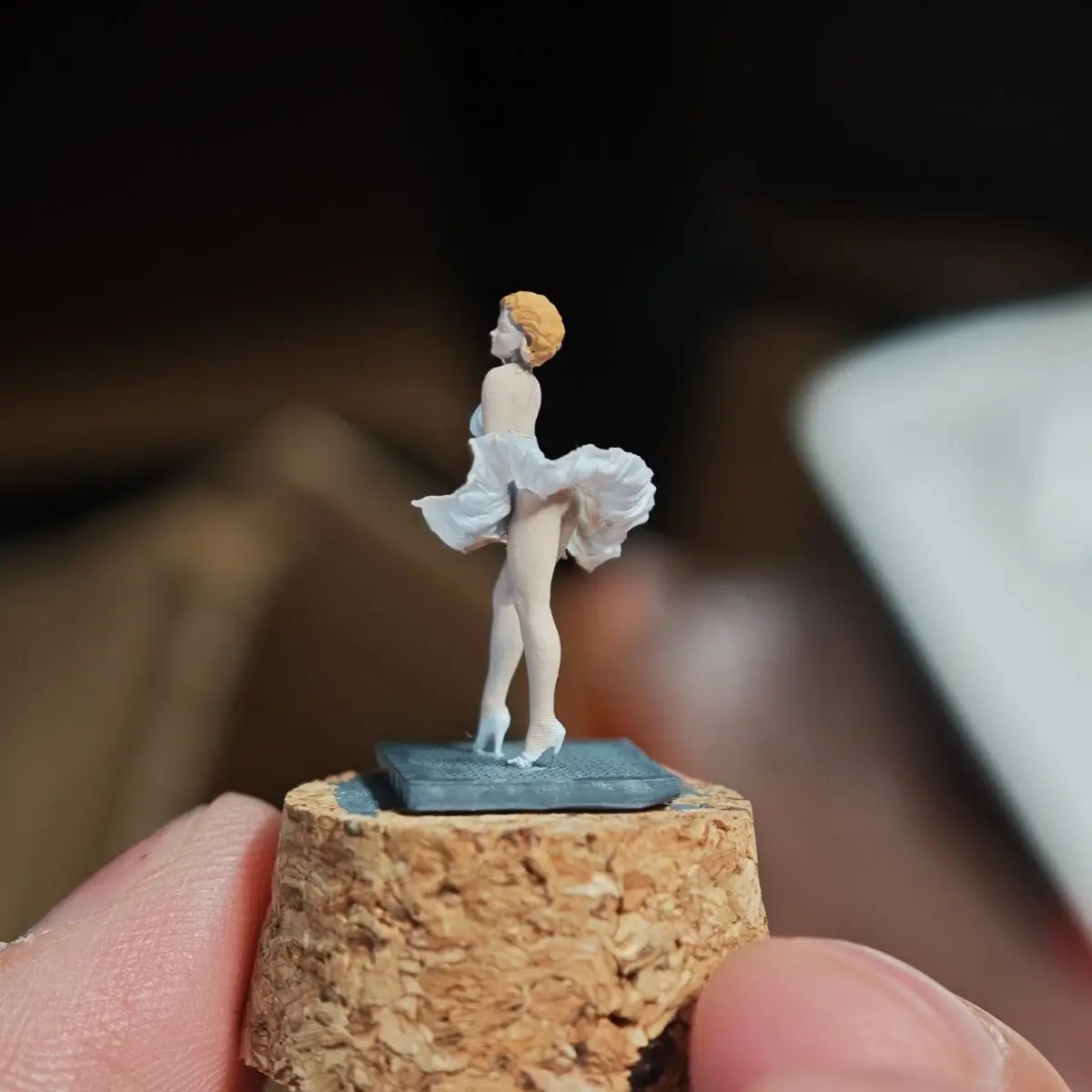 Puntelli di scena Monroe con figurine diorama in miniatura in resina 1/64