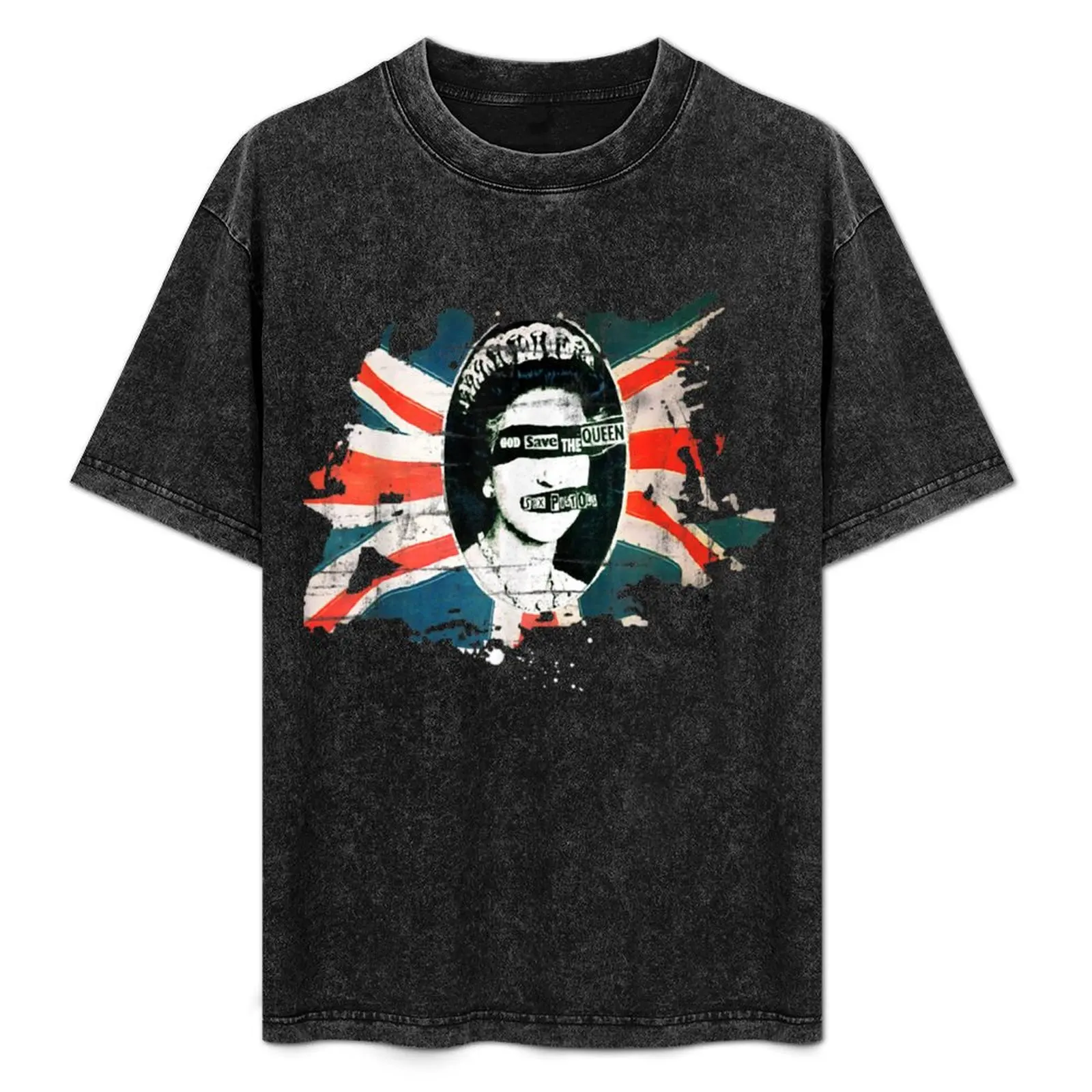 

Flag God Save T-Shirt Simple Print Design T-Shirt