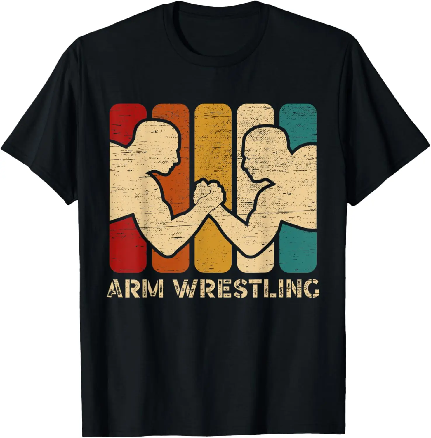 Vintage Arm Wrestling Arm Wrestler Divertido Arm Wrestling Camiseta