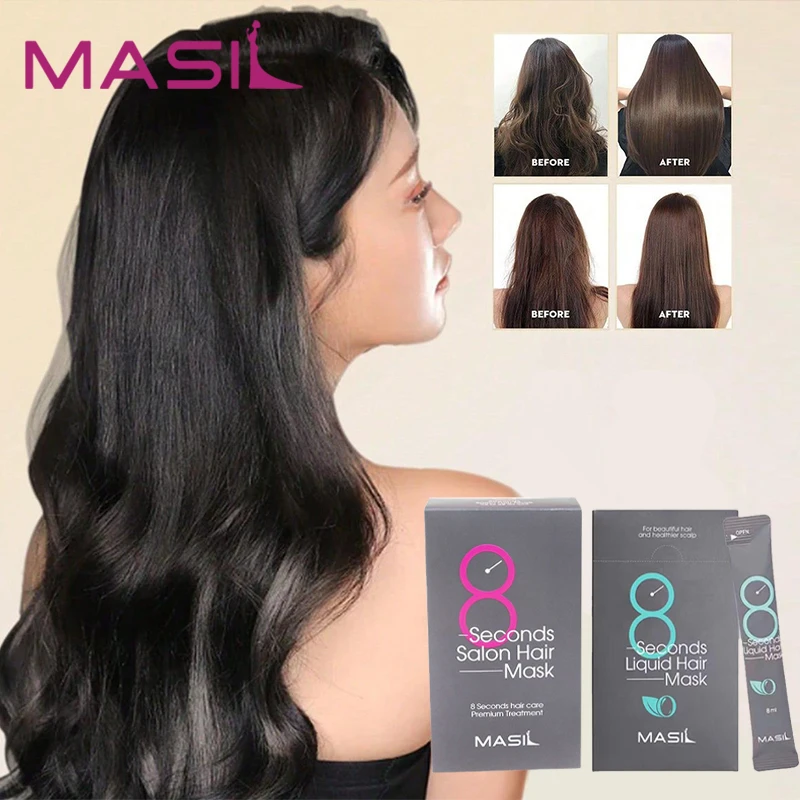 160ML Masil Korean Original 8 Seconds Salon Liquid Hair Mask Nourishing Hair Conditioner Repairing Moisturizing Dry Damaged Hair