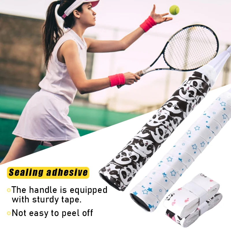 NPY موضة امتصاص العرق تنس الريشة شريط لحام الباندا مقاومة للاهتراء مضرب بدمنتون السيطرة التفاف Skidproof عرق الفرقة