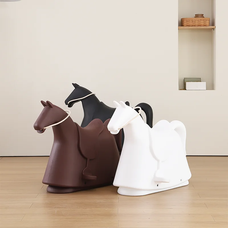 

Nordic children rocking horse creative Internet celebrity toy stool cartoon kindergarten animal rocking chair modeling