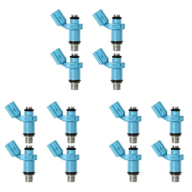 

QB-12PCS Fuel Injectors 6C5-13761-00-00 Fit For 40HP 50HP 60HP 4 Stroke 6C5-13761