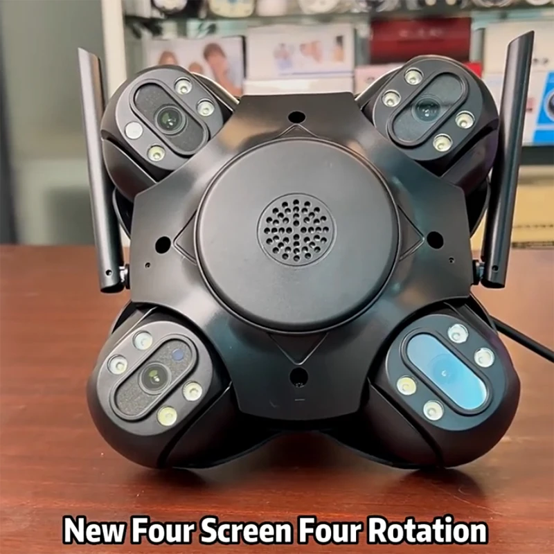 4 Lens 4 Screens Cameras 20MP Security Wifi Outdoor HD 1080p Infrared Two Way Audio CCTV Wireless Video Surveillance IP Camera