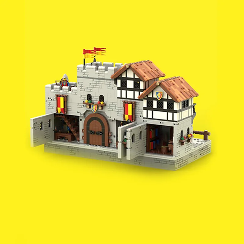 3093 قطعة MOC الأسد Knightsed هاربور القلعة نموذج اللبنات العمارة تجميع DIY بها بنفسك فكرة هدية الكريسماس لعبة الطوب عيد ميلاد #2