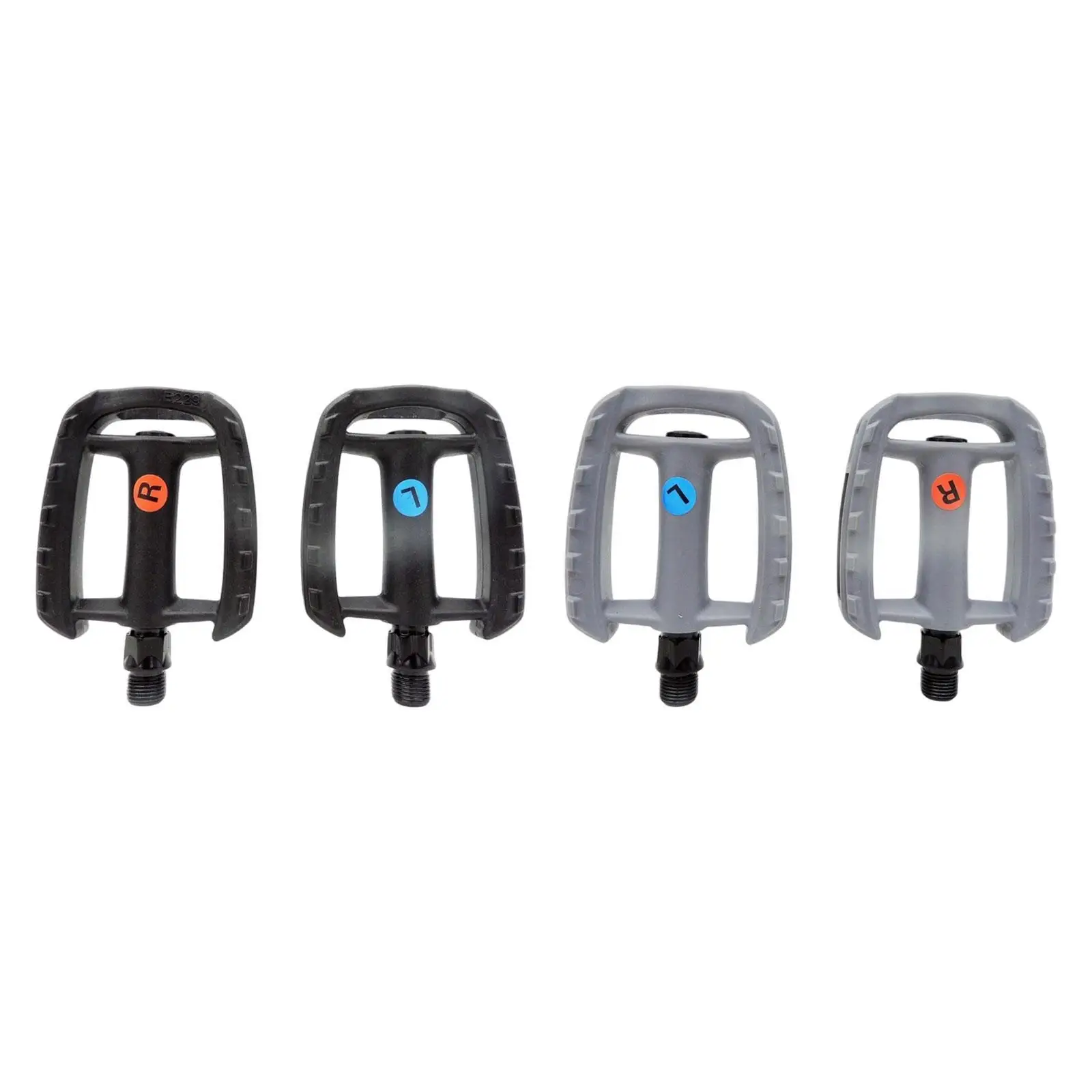Lightweight Bike Pedals for Folding Bikes Mountain Bikes Wide Platform ABS Metal Construction Shockproof Bicycle Footrest