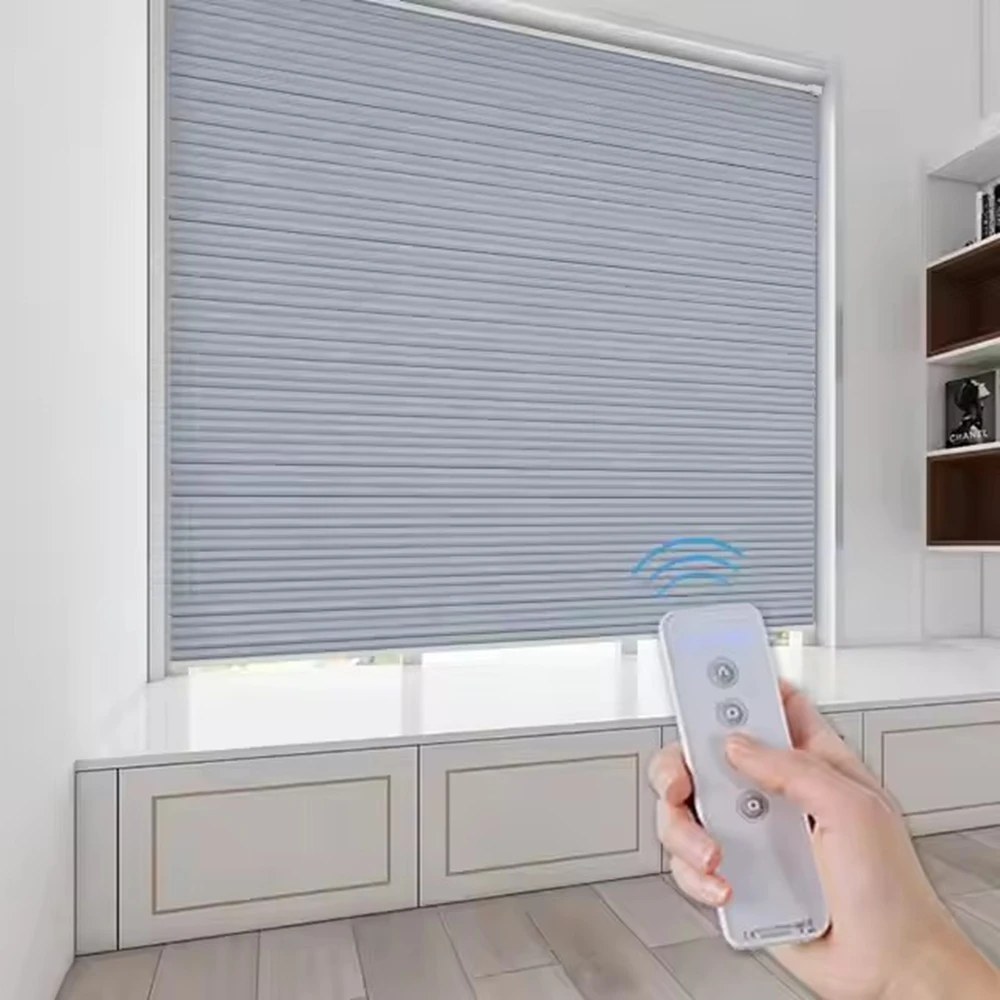 

Top Down Bottom Up Honeycomb Curtains Blackout Motorized Cellular Window Blinds& Shades & Shutters Noise Reduction for Windows