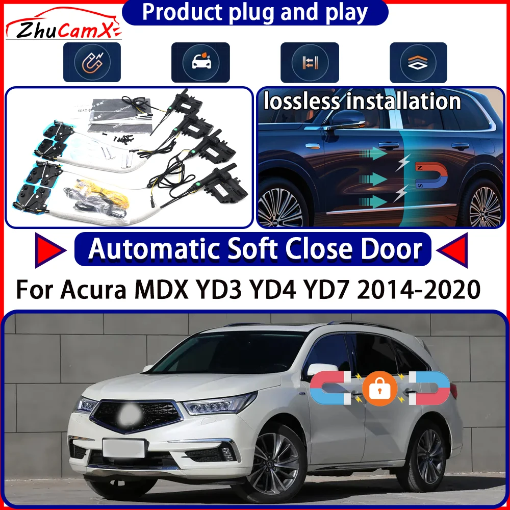 OEM Door Lock Actuator for Acura MDX YD3 YD4 YD7 2014-2020 Soft Close Door Kit Power Latch System Auto Pull Door Easy Close