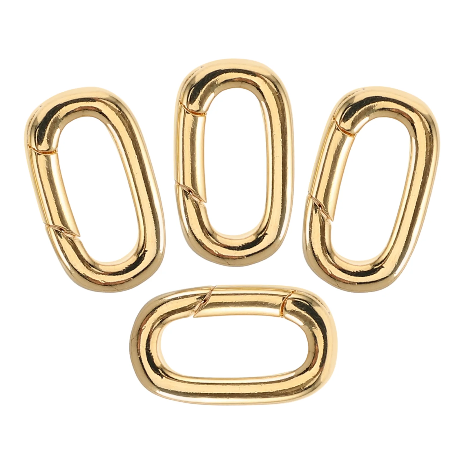 

4 Pcs Necklace Bracelet Extender Clasps for Jewellery Jewelry Buckle Button Carabiner Necklaces Golden Bracelets Making Charm
