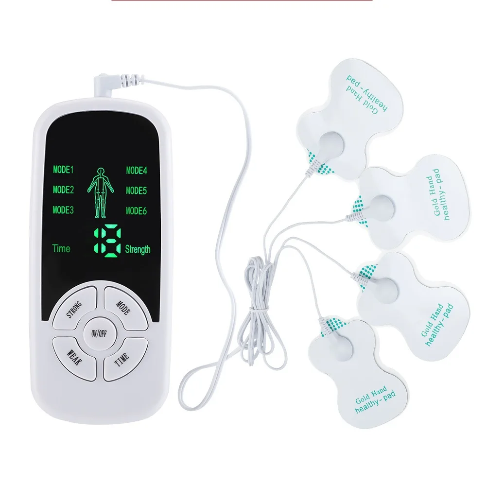 Ems elektrische Muskel therapie Stimulator 6 Modi Zehner Einheit Maschine Meridian Physiotherapie Puls Bauch Prostata Körper massage gerät