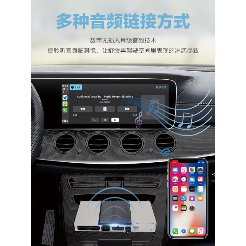 For Mercedes-Benz A.B.C.S.E. GLA. GLC Wireless HiCar Module Decoder CarPlay Full