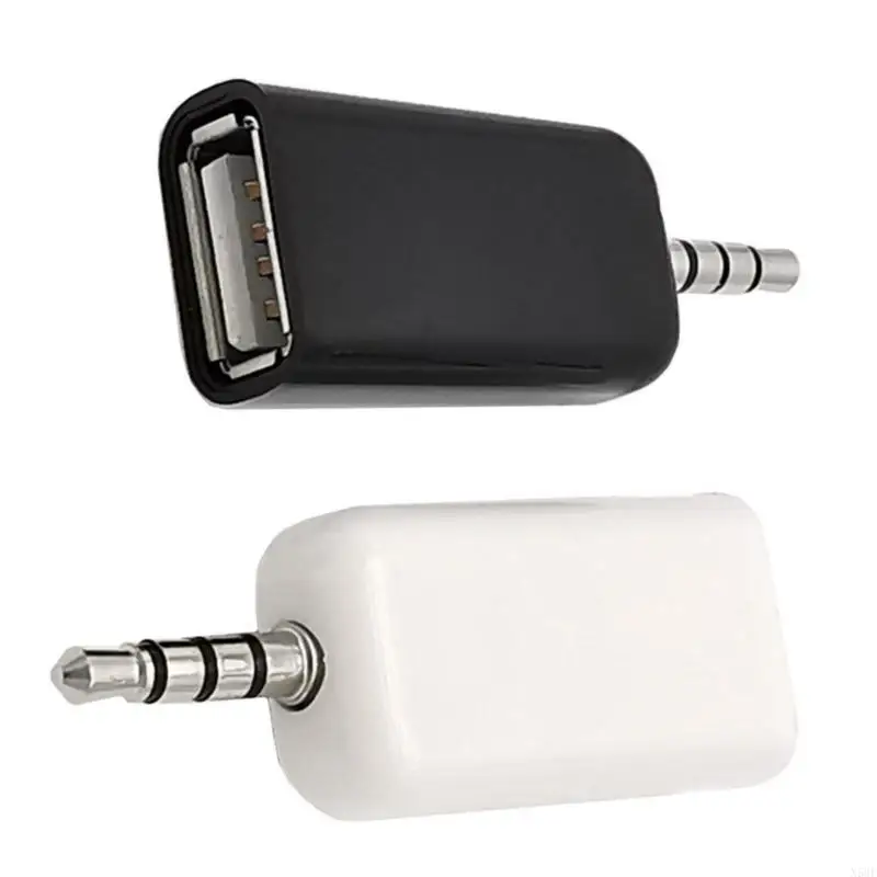 

2025 New High Fidelitys USB To 3.5mm Audios Plugs Adapter USB Adapter For Car Stereos