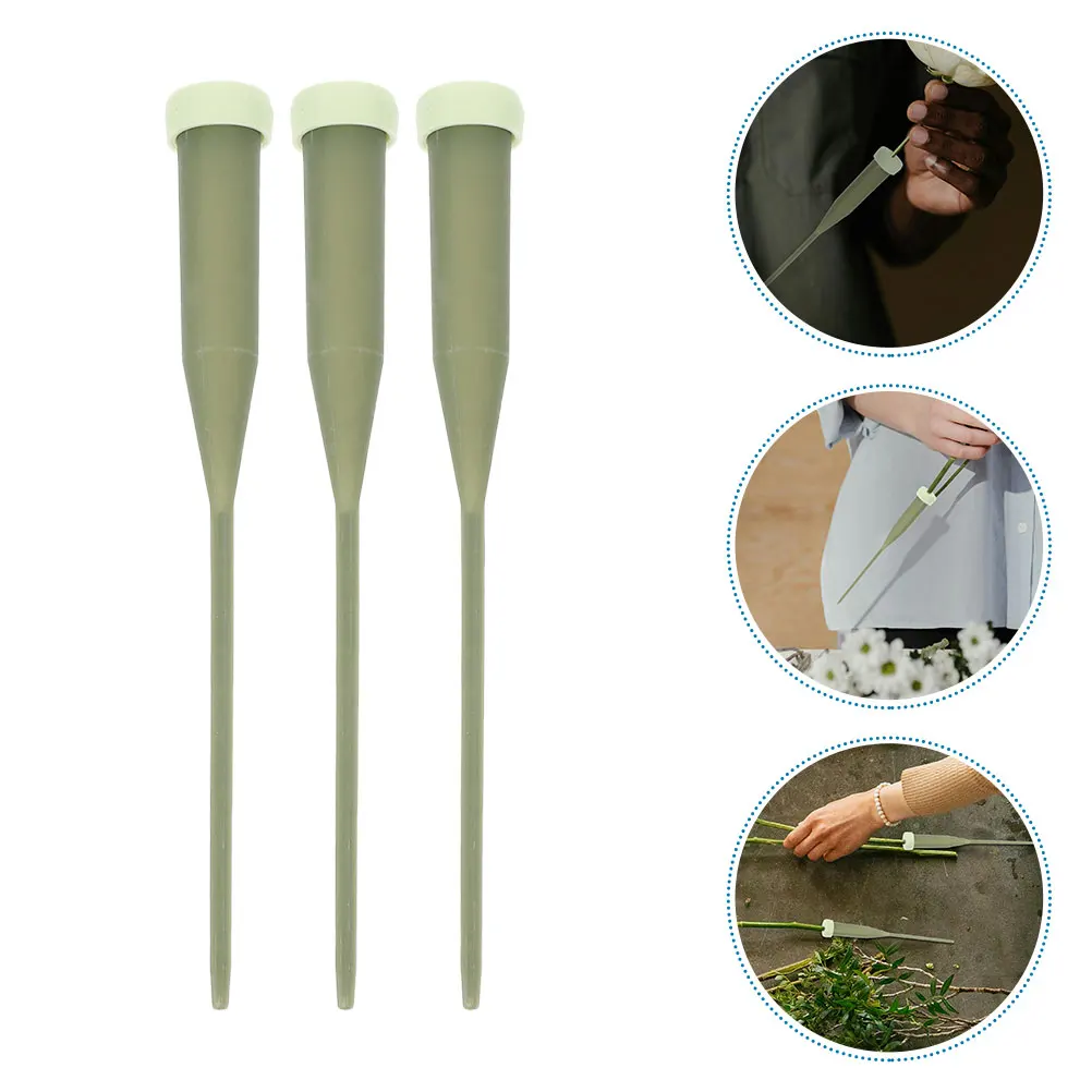 

100pcs Plastic Flower Tubes With Caps For Fresh Flowers Floral Arrangement Supplies Water Vials For Flower Stems Durable