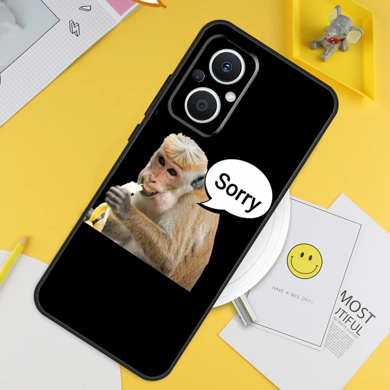 Monkey Sipping  Capri Meme Case For OPPO Reno 4Z 5Z 2Z 8T 4 5 6 7 8 Lite 10 OPPO Find X2 Lite X3 Neo X5 X6 Pro Cover