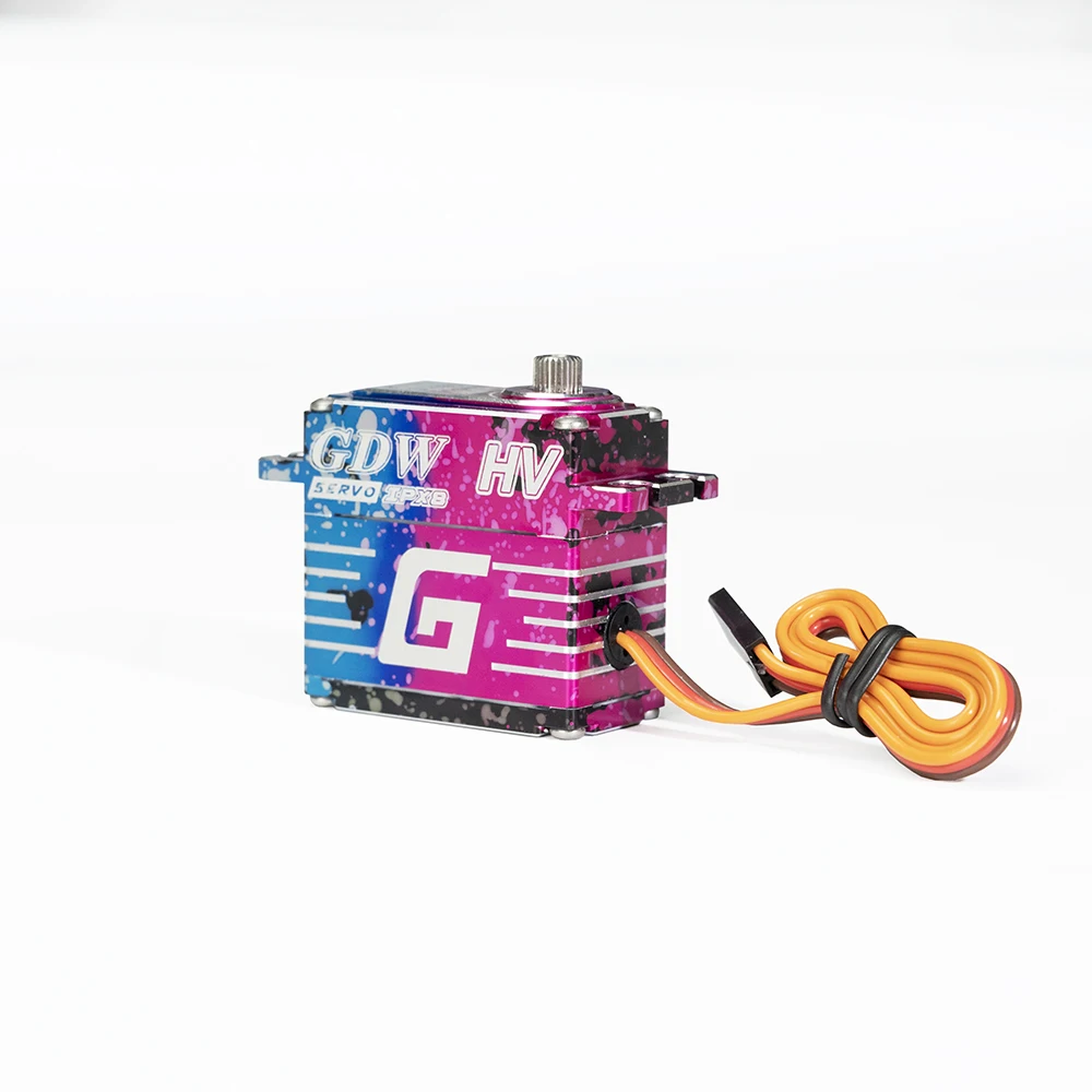 GDW SHARK IPX896 43KG 25T 120° HV High Torque Waterproof Brushless Digital Servos For 1/8 1/10 RC Model Car Crawler Accessories