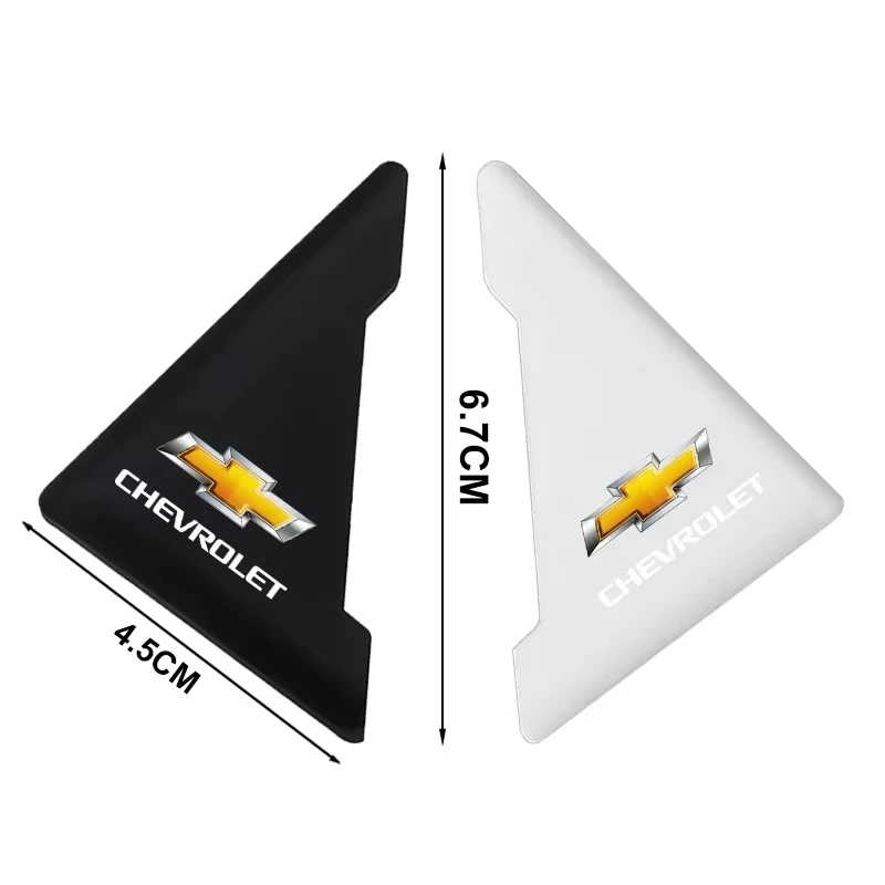 2 قطعة باب السيارة ركن حماية الشارات ملصقات تصفيف السيارة لشروليه كروز أفيو كامارو غارنا أبيكا لوفا الشراع شرارة إمبالا #4