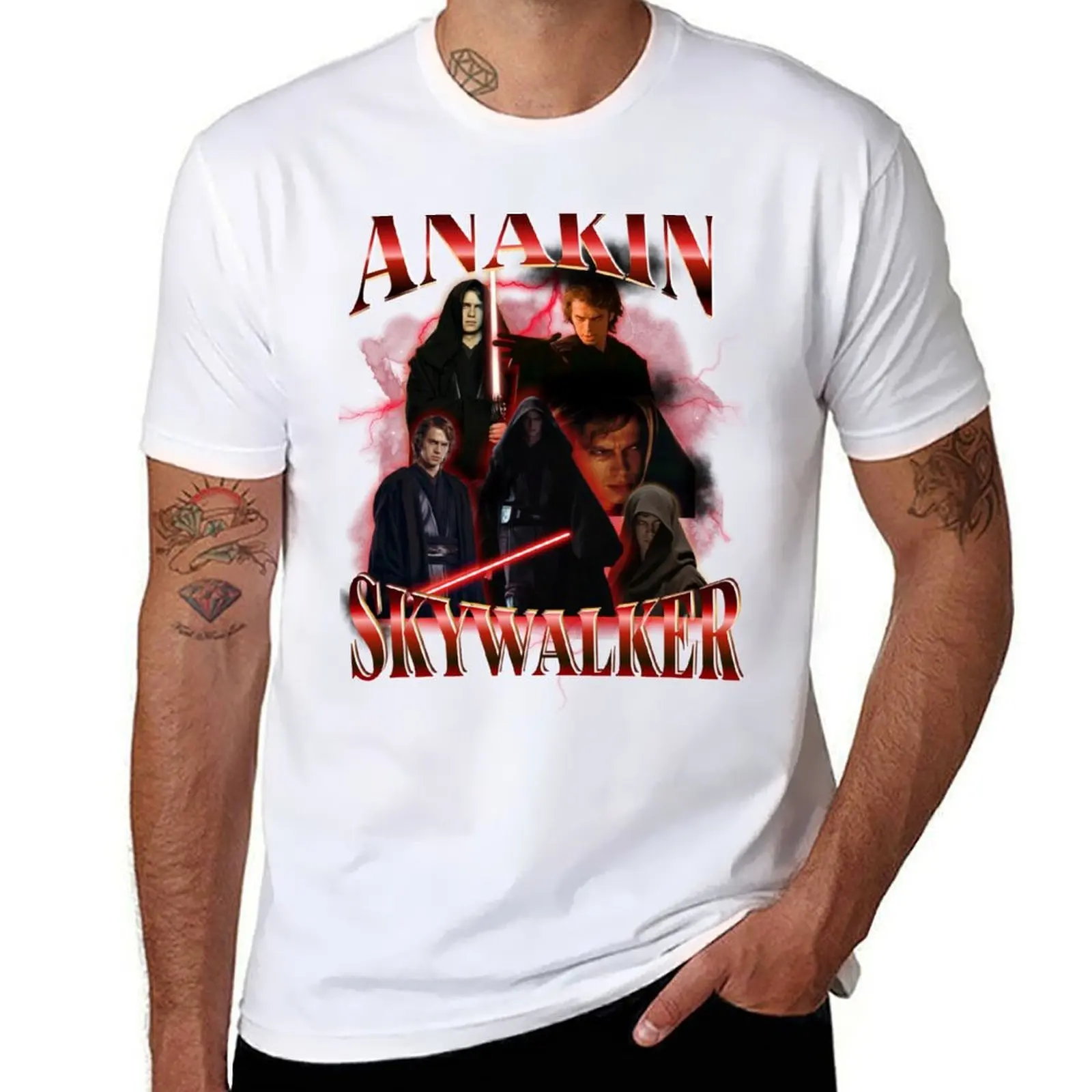 

Anakin Skywalker Sith Retro Collage T-Shirt man t shirt cotton man t shirts graphic T-Shirt