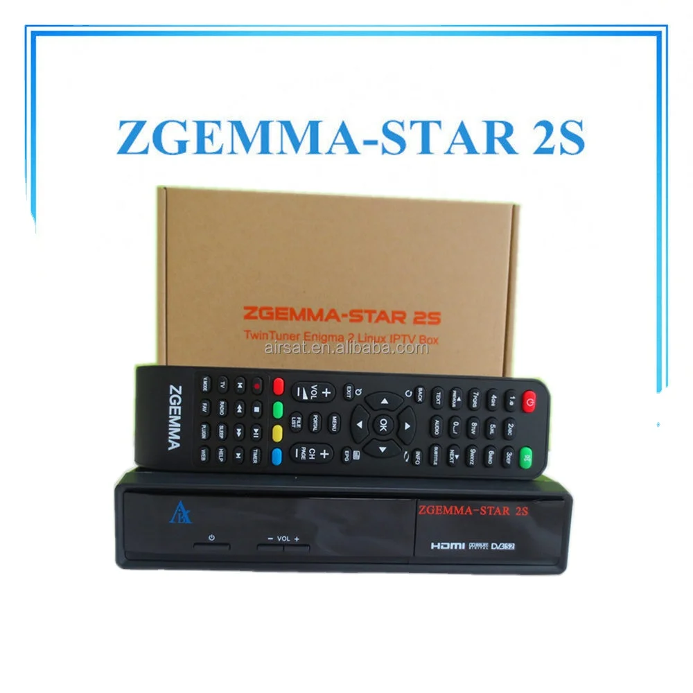 

2025 hot sale HD Satellite Tv Decoder Zgemma-Star 2S Twin Tuner HD DVB S DVB S2 Satellite Tv Media Player