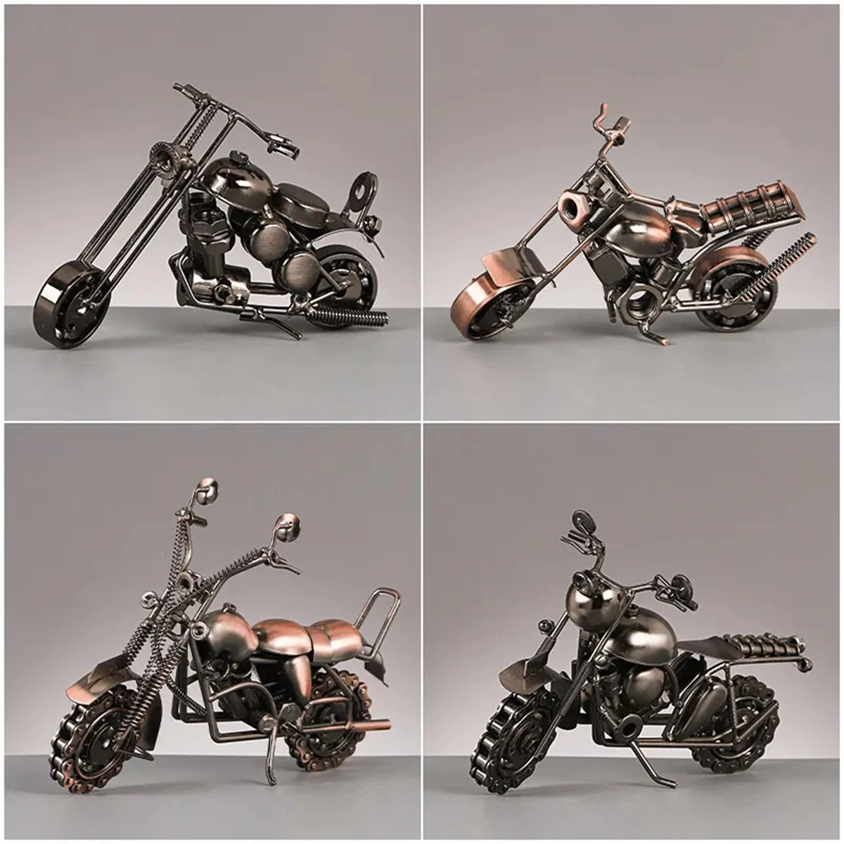 1szt Iron Art Retro Harley Model motocykla Dekoracja domu Dekoracja biurowa Pulpit Metalowe rękodzieło Dekoracja motocykla Harley