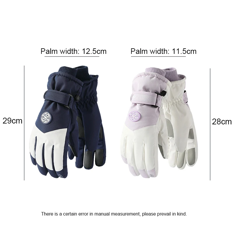 Winter Ski Snow Gloves for Men, Women, Youth | Touchscreen & Waterproof Cold Weather Hand Warming Gloves