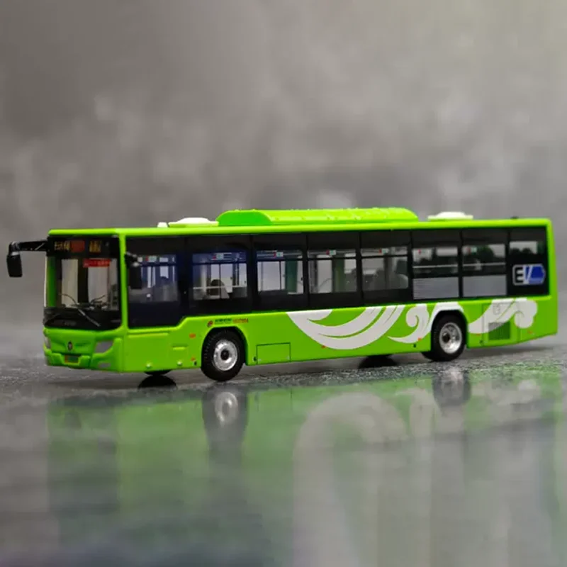 Diecast 1:110 Beijing Public Transport Route 980/103/5 Alloy New Energy Bus Model Replica Toy Collectibles Gift Static Display