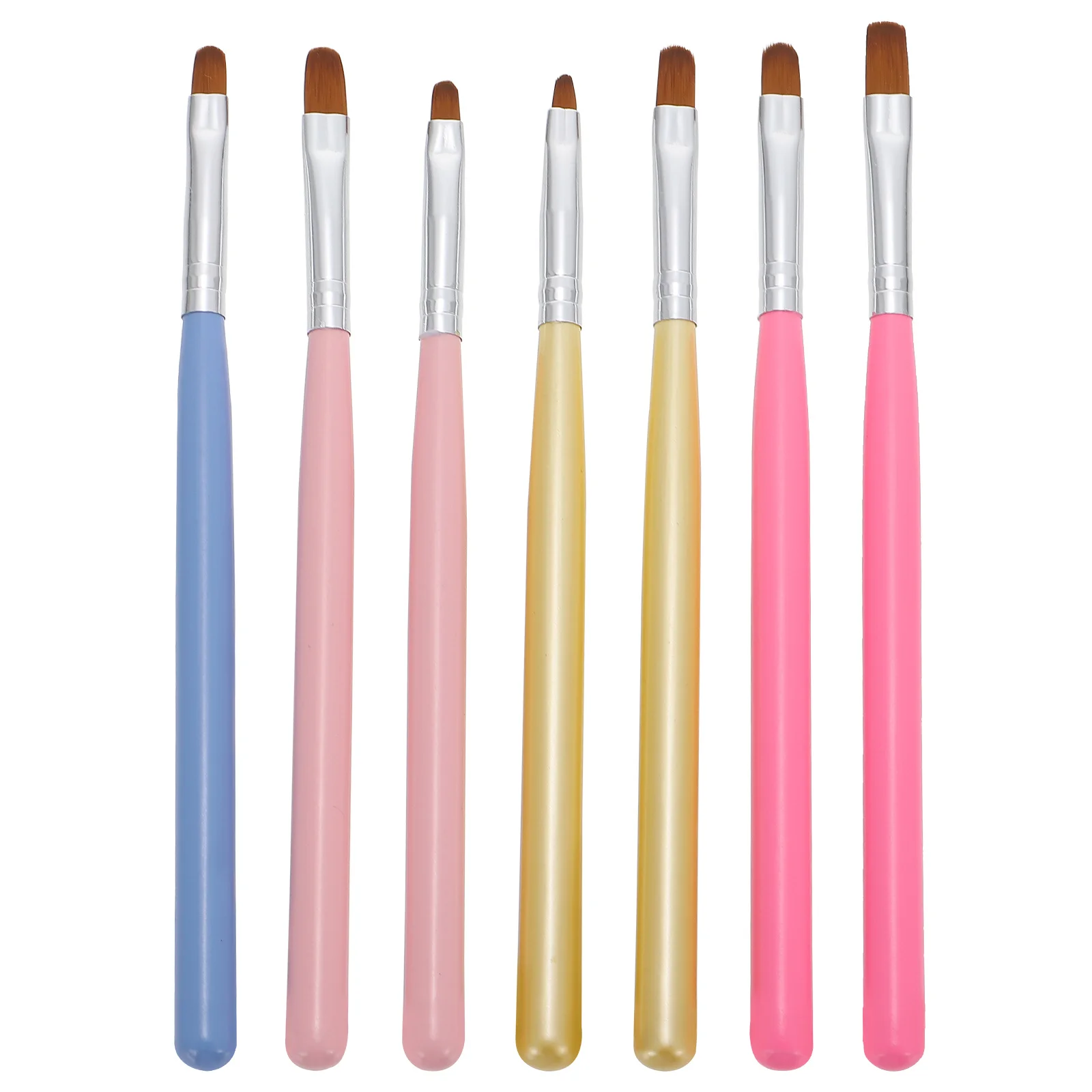 Conjunto de pincéis para arte em unhas, 7 peças, alta qualidade, durável, canetas de pintura diy, ferramentas para salão de beleza, suprimentos para manicure, arte em unhas, suprimentos para manicure