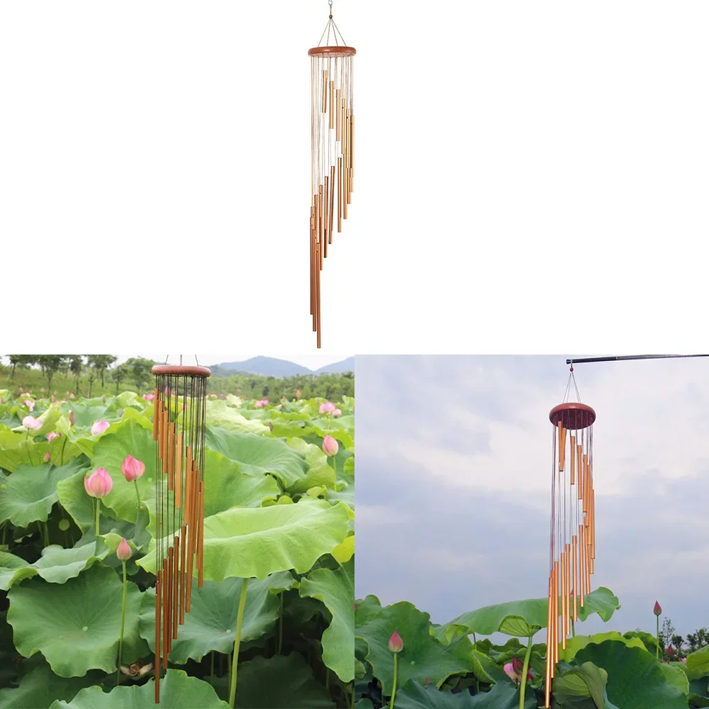 

18 Tubes Wind Chimes Nordic Classic Handmade Ornament Wall Hanging Metal Wind Bells Garden Patio Outdoor Home Decoration Chakra