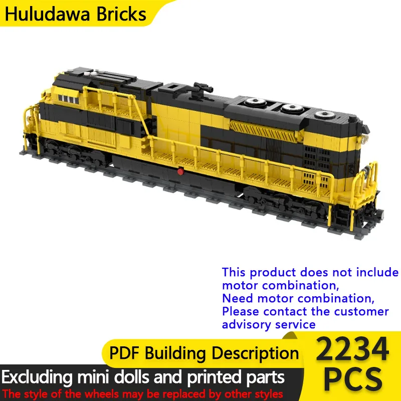 

City Car Model MOC Building Bricks SD70ACe Diesel Locomotive Modular Technology Assemble Children Toys Suit Gifts Holiday