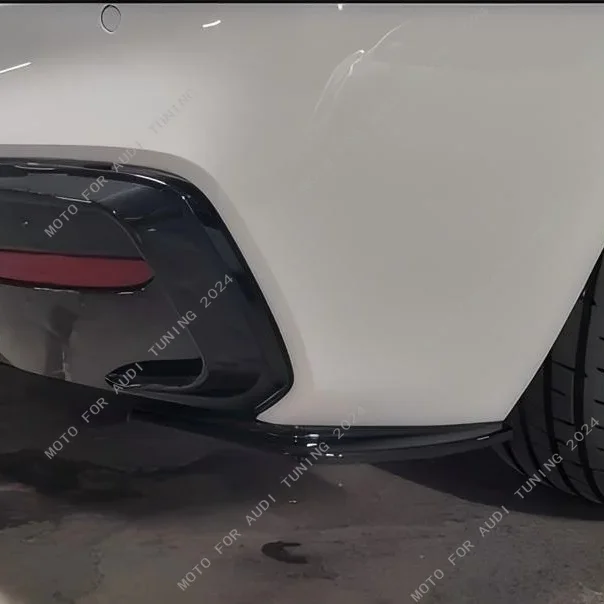 Rear Diffuser Exhaust Pipe Trim Splitter for BMW 1 Series F20 Rear Bumper Side Lip Spoiler 116d 118i 120d 120i 125i 2015-2019LCI