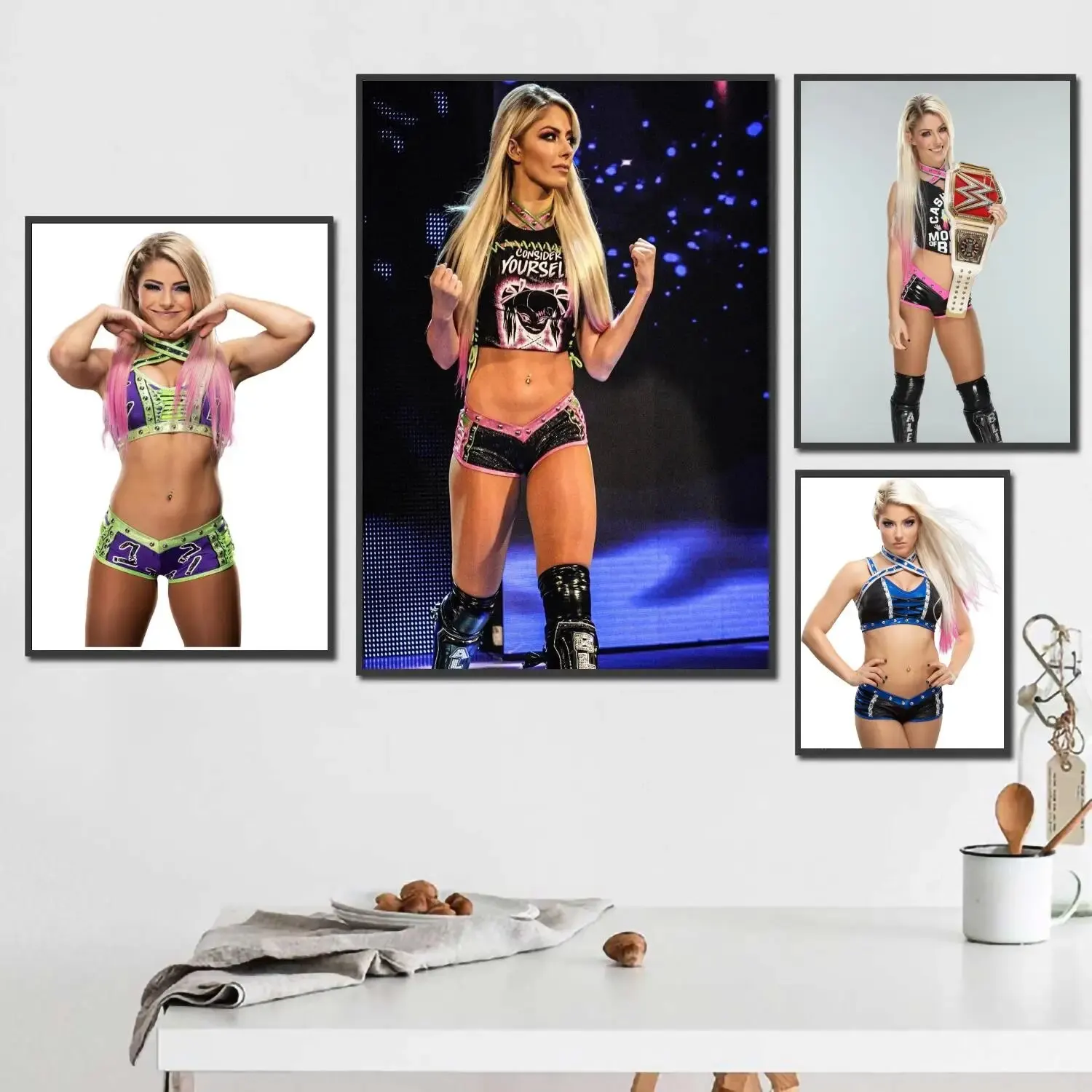 Póster de atleta de Alexa Bliss x, lienzo decorativo, arte de pared para sala de estar, Bar, cafetería, Idea de regalo única