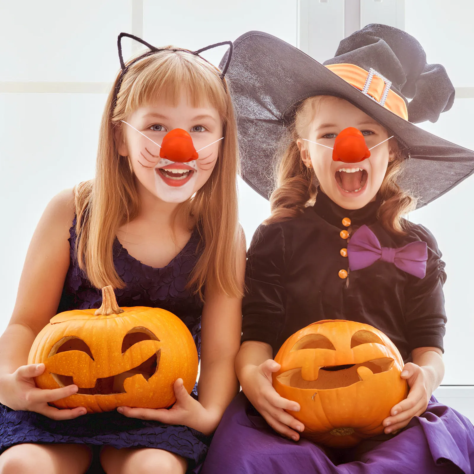 

Красный пластиковый нос клоуна для маскарада, Хэллоуина, карнавала, костюмированной вечеринки, забавный реквизит клоуна