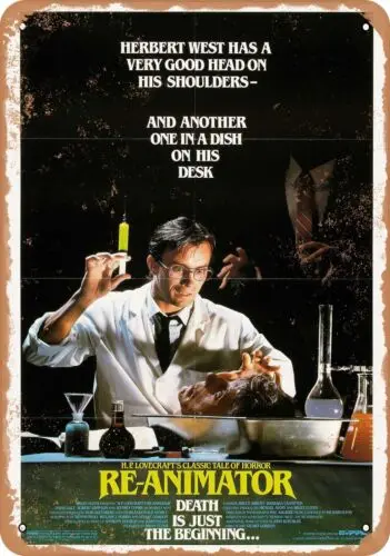 Metal Sign - Re-Animator (1985) 1 - Vintage Look