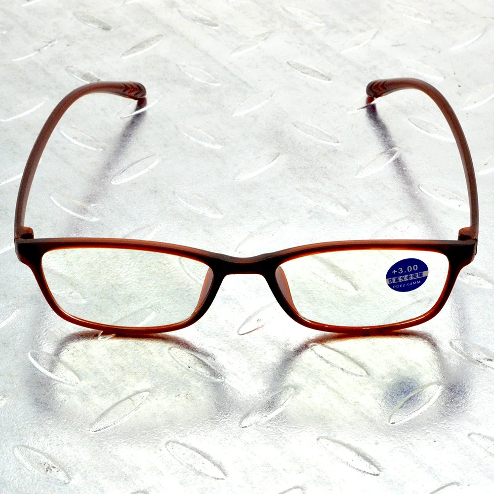 Ultra Light TR90 Brown Full-rim Multilayer Coating Lenses Exquisite Hinge Women Reading Glasses +0.75 +1 +1.25 +1.5 +1.75 To +4