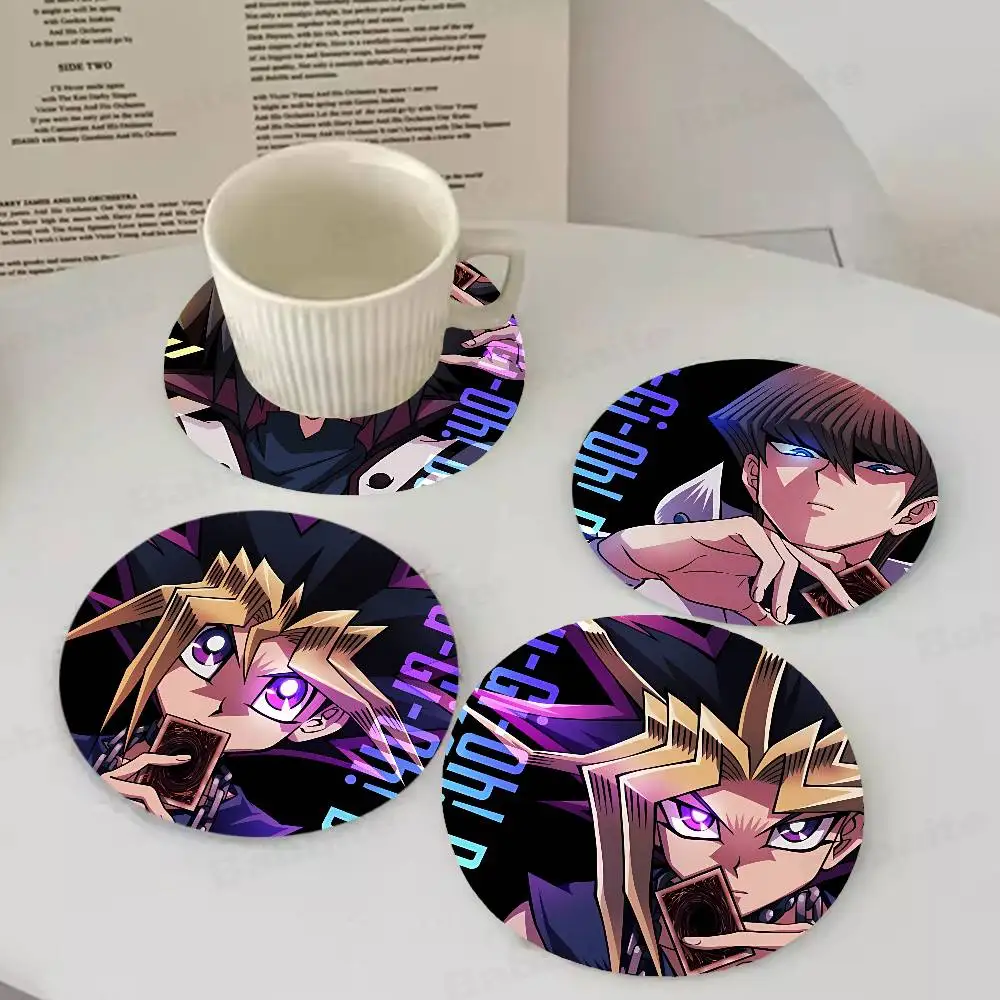 

Yu-Gi-Oh Duel Monsters Natural Coaster Creative Cute Cartoon Absorbent Cushion Coffee Mug Bowl Cushion Insulation Cushion