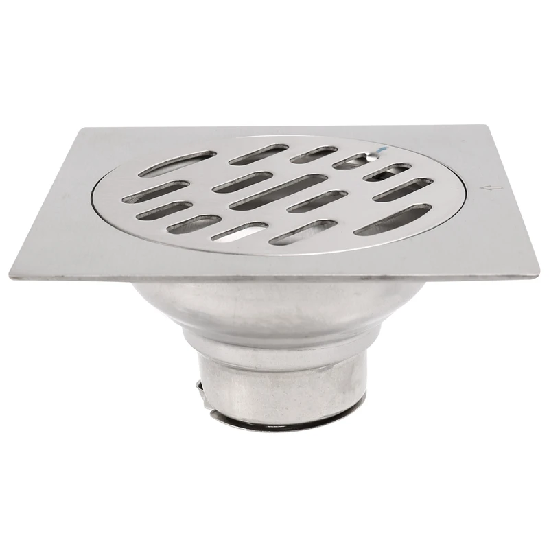 Promotion! Thick Stainless Steel Anti-Odor Square Floor Drain Waste Drain Cover Hotel Bathroom Shower Drain 100X100mm