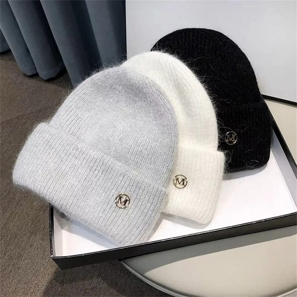 Cute Keep Warm Knitted Hat Windproof Coldproof Ear Protection Bonnet Caps for Women Girls