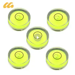 5pcs Precision Circular Mini Spirit Level Set Meter Bubble Inclinometer Green Bullseye Cameras Measure Tools Horizontal Ruler