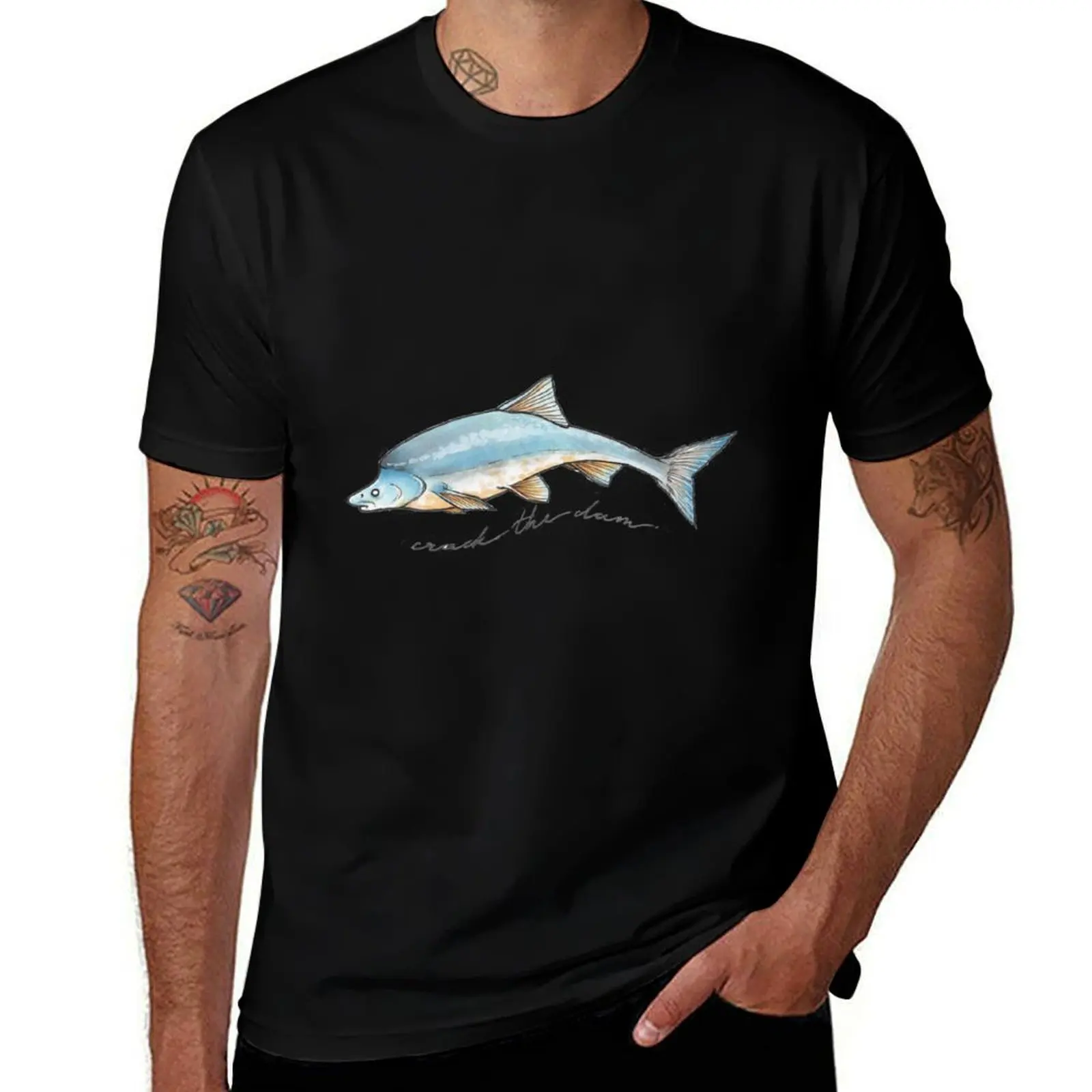 

Humpback Chub (with text) T-Shirt Casual Loose Fit Short Sleeve T-Shirt