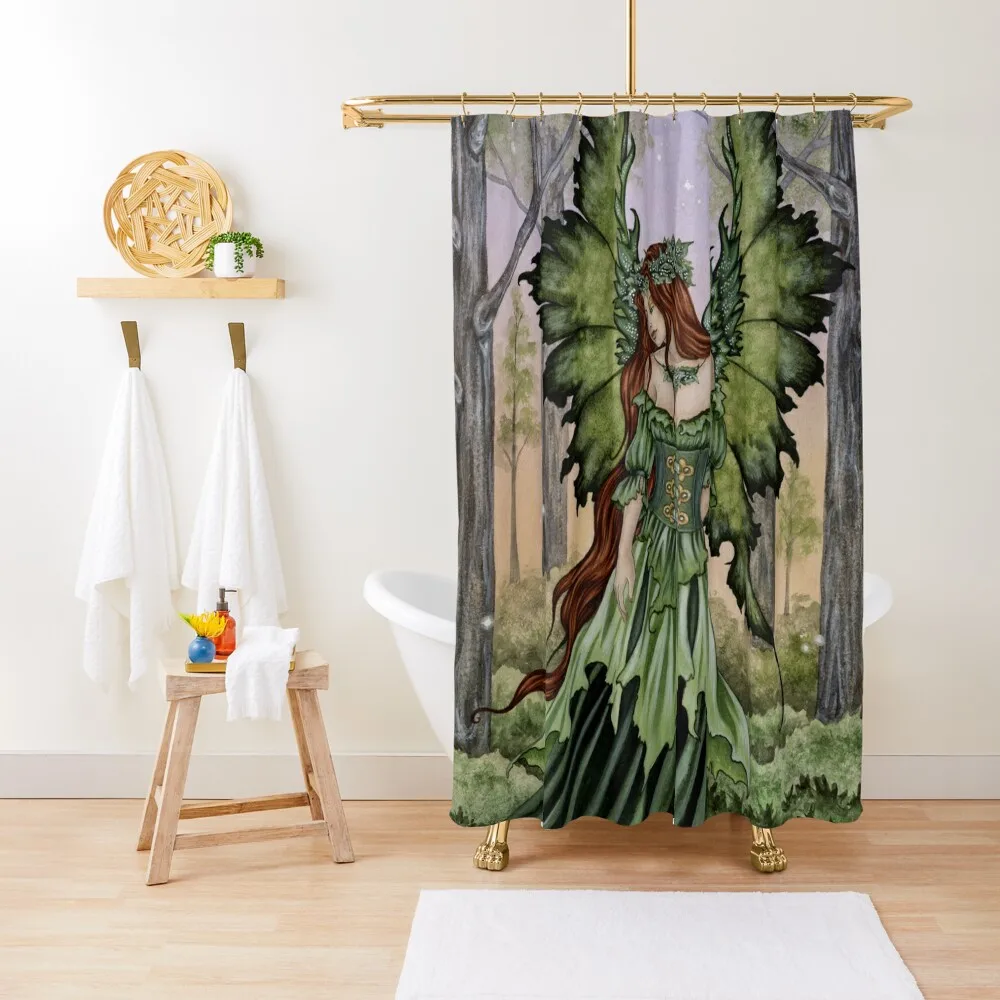 

Занавеска для душа «Леди леса» для ванной комнаты, набор для душа, водонепроницаемая тканевая занавеска для ванной комнаты