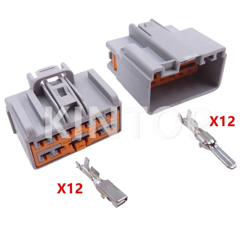 1 Set 12 Pins 7283-6467-40 7282-6467-40 Auto AC Assembly Audio Wiring Cable Connectors Car Electric Liftgate Socket For Ford
