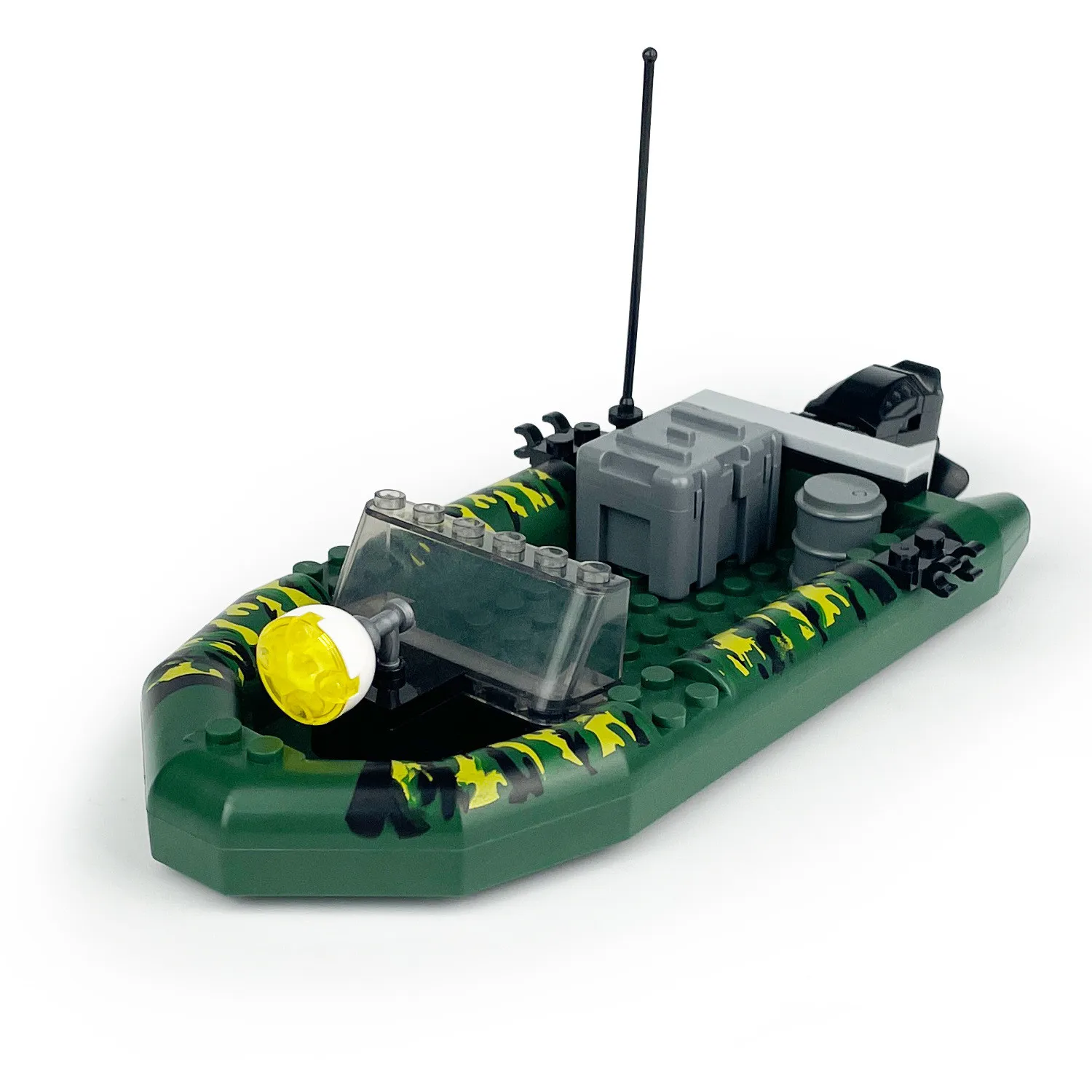 Creative Military Assault boat Battleship Building Blocks City Construction MOC Naval Ship Bricks Set Children Toys for Boy