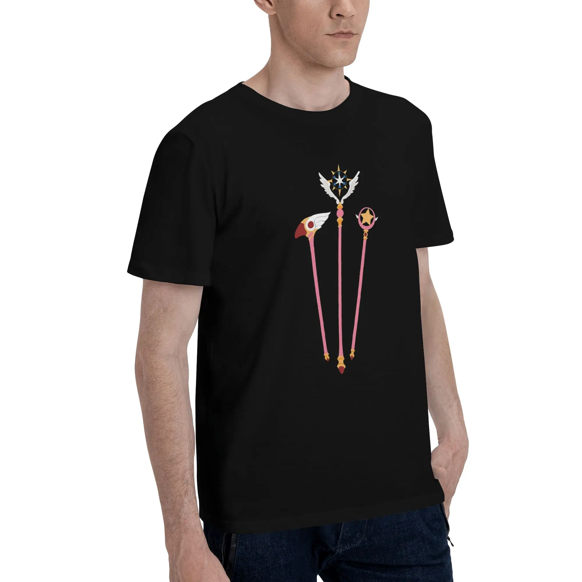 Collection  Graphic 100% Cotton T-Shirt Bandai Cardcaptor Sakura Tees Tops For Men