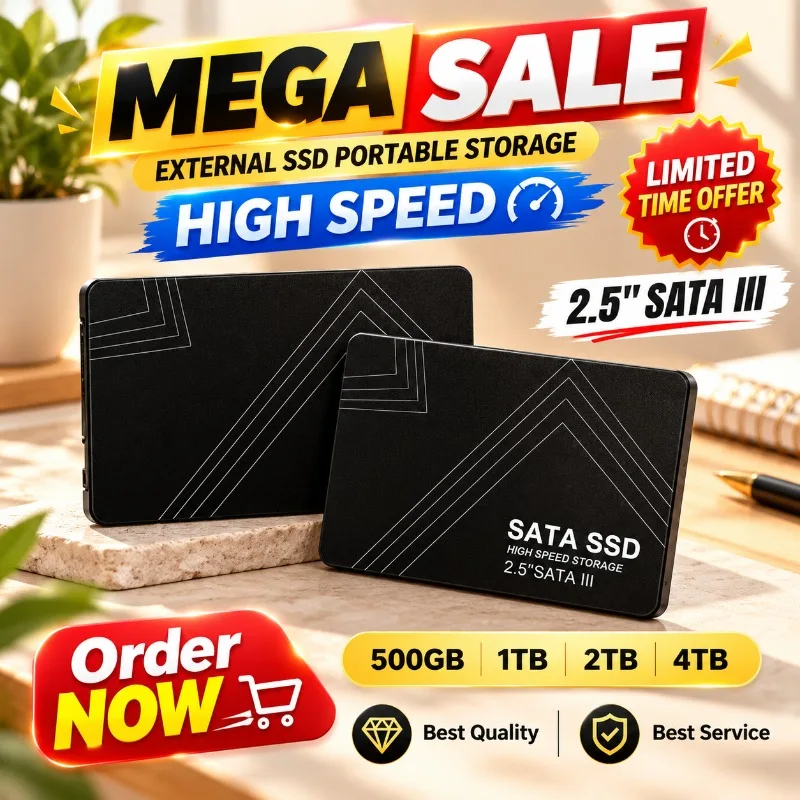 Original New Internal Solid State Drive 2.5 Inch SATA3 500GB-4TB High Speed Durable SSD Hdd For PC Laptop Fast Data Transfer