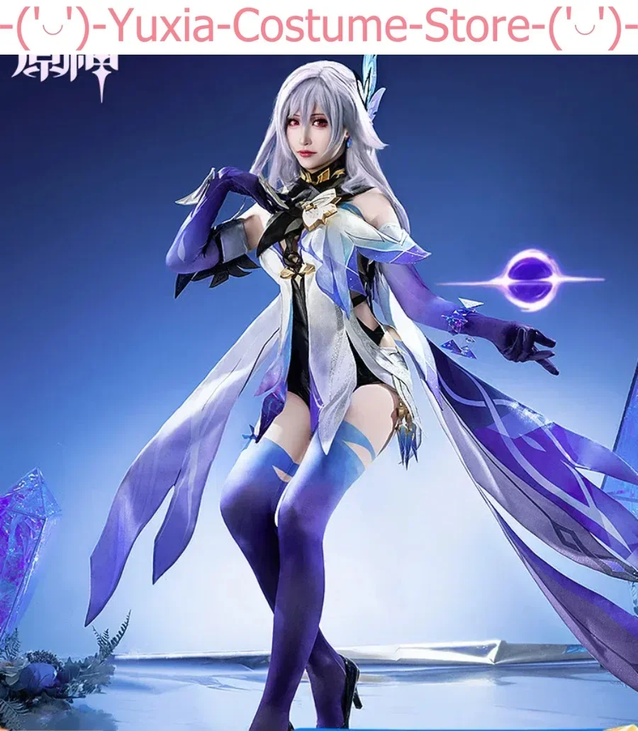 Genshin Impact Skirk Women Cosplay Costume Cos Game Anime Party Uniform Hallowen Play Role Clothes Clothing